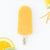 Wellness Blend frozen pop by The JoyPop Co with sliced pineapples fresh coconut a lime slice and carrot slices and a sliced orange on a white background